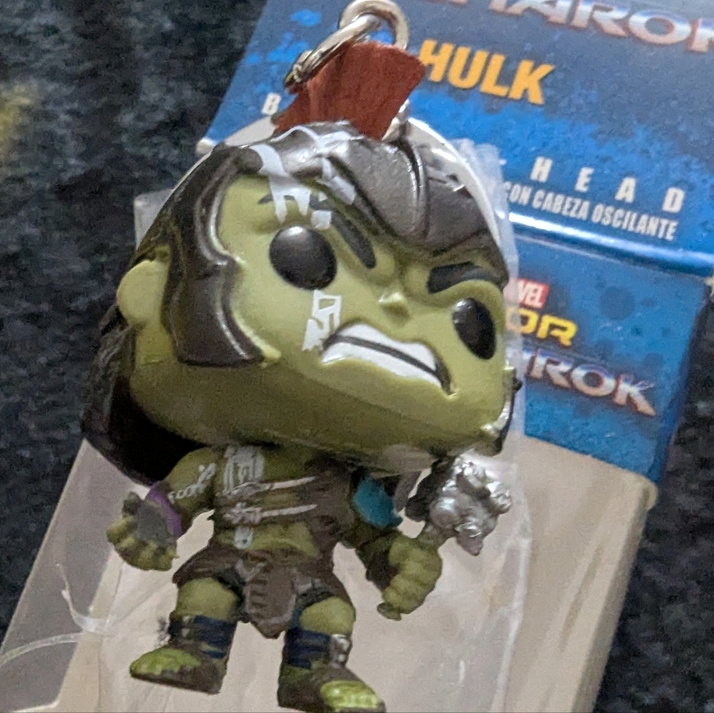 Funko Pop!  Thor Ragnarock #241 Hulk Bobble Head Keychain